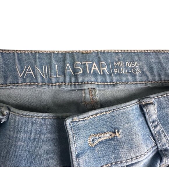 Vanilla Star Womens Mid Rise Pull-On Jeans Size M - Picture 6 of 10